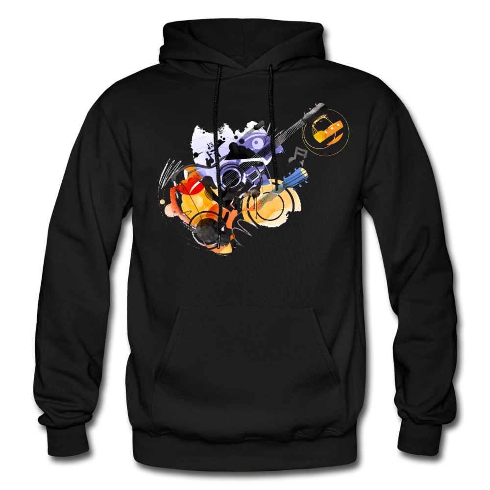 Abstract Guitar Hoodie - black