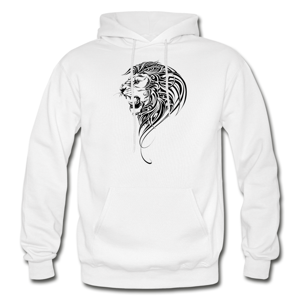 Tribal Maori Lion Hoodie - white
