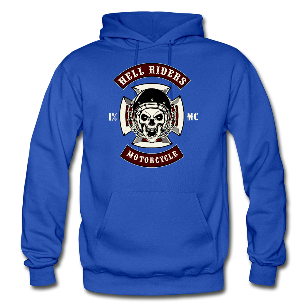 Hell Riders Motorcycle Hoodie - royal blue