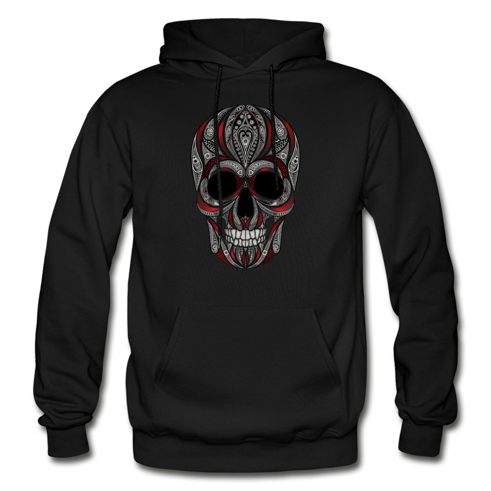 Dark Sugar Skull Hoodie - black