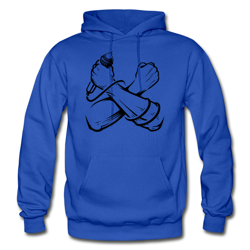 Hip Hop Power Microphone Hoodie - royal blue