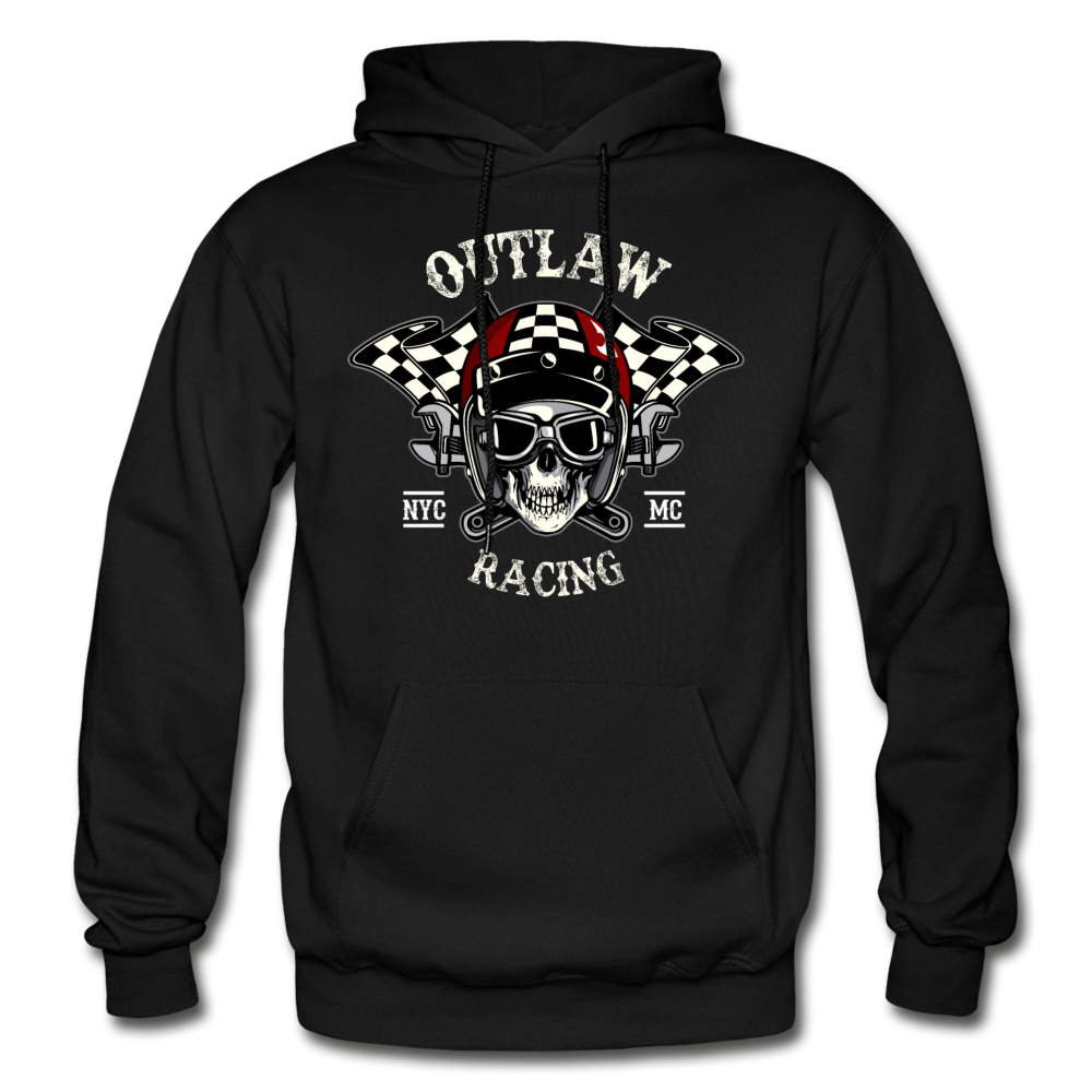 Outlay Racing Skull Hoodie - black