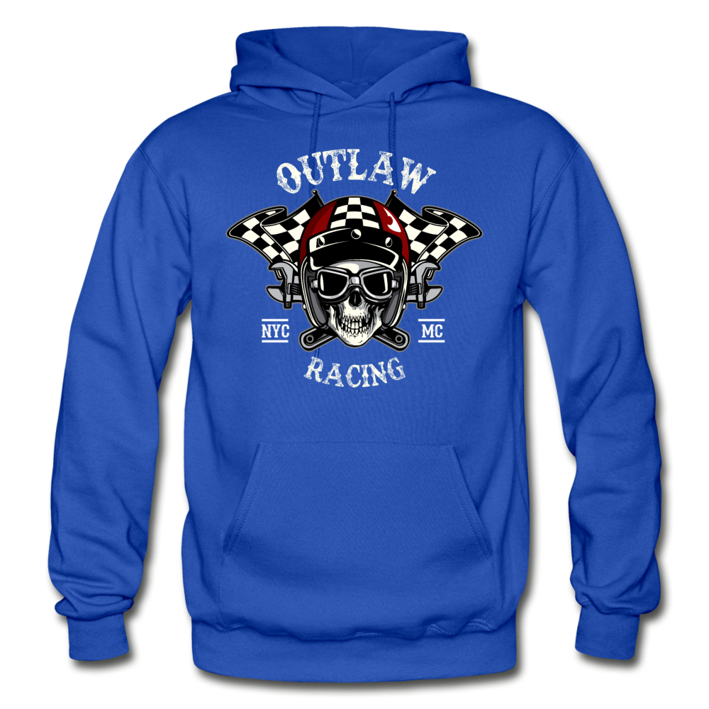 Outlay Racing Skull Hoodie - royal blue