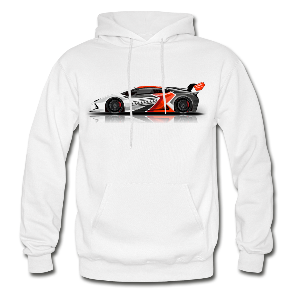 Sports Car Hoodie - white