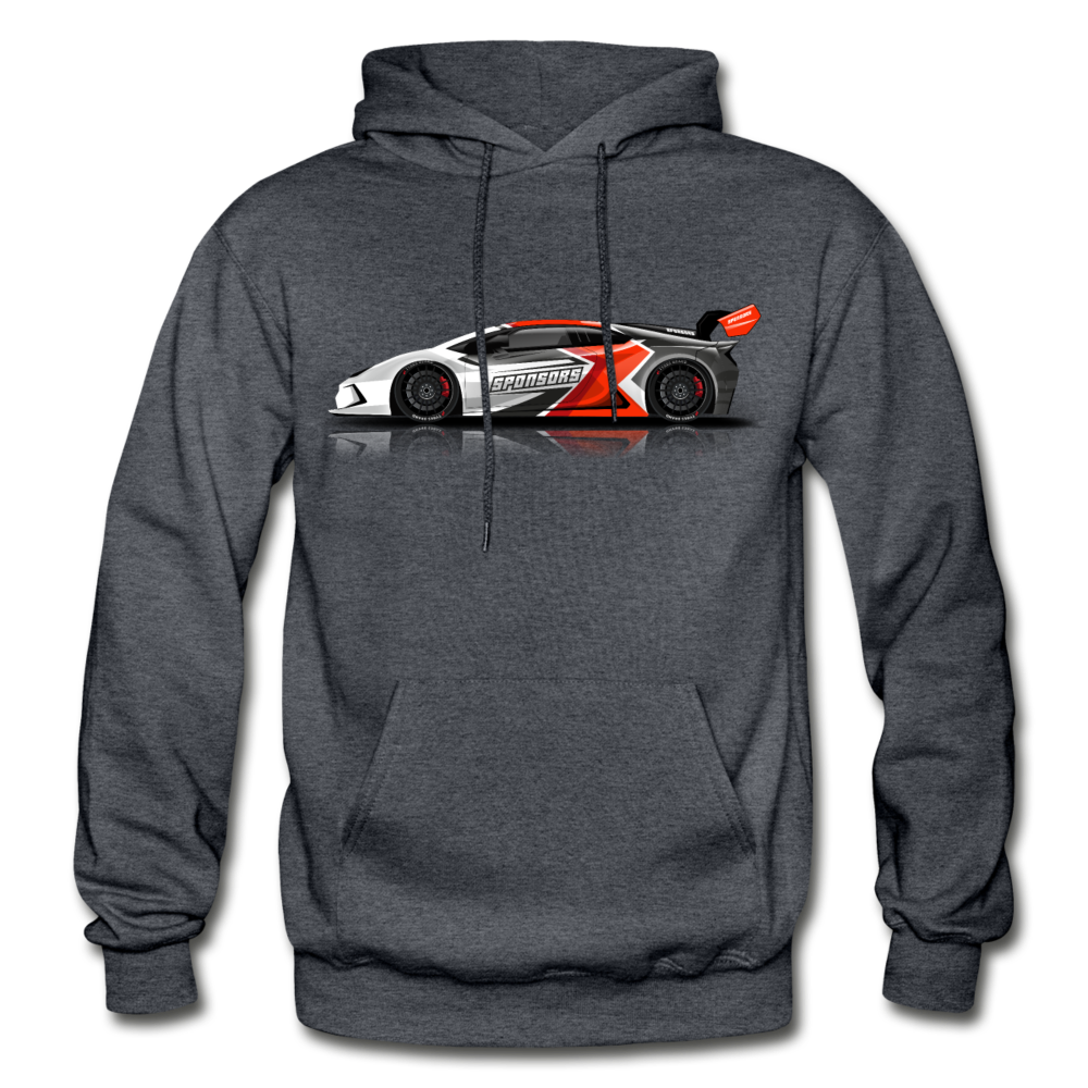 Sports Car Hoodie - charcoal gray