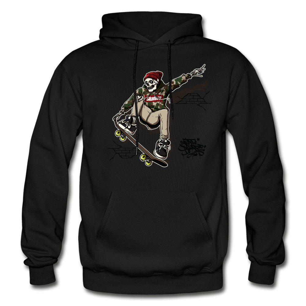 Skeleton Skater Hoodie - black