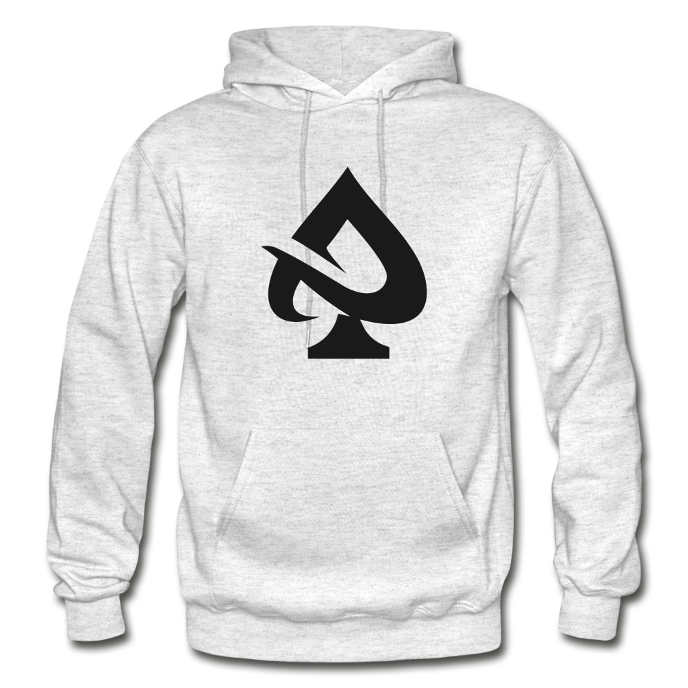 Abstract Spade Hoodie - light heather gray