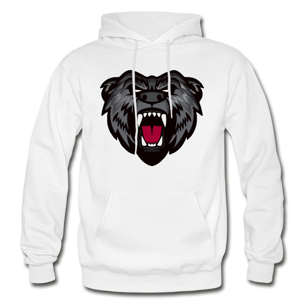 Growling Bear Hoodie - white