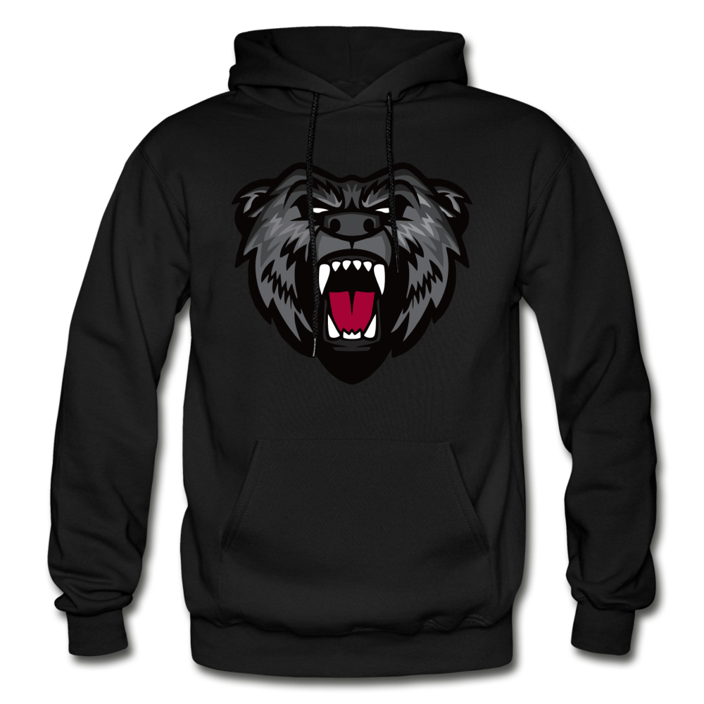 Growling Bear Hoodie - black
