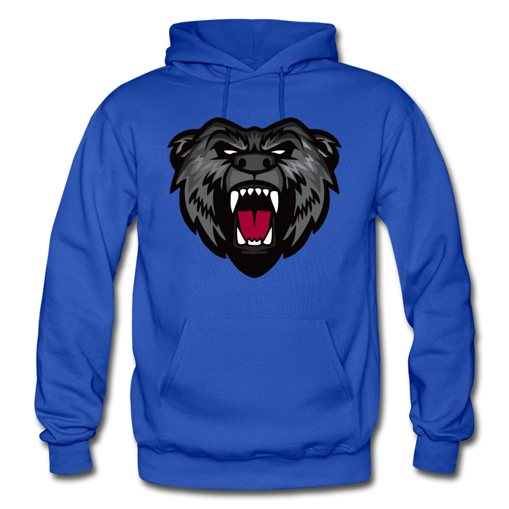 Growling Bear Hoodie - royal blue