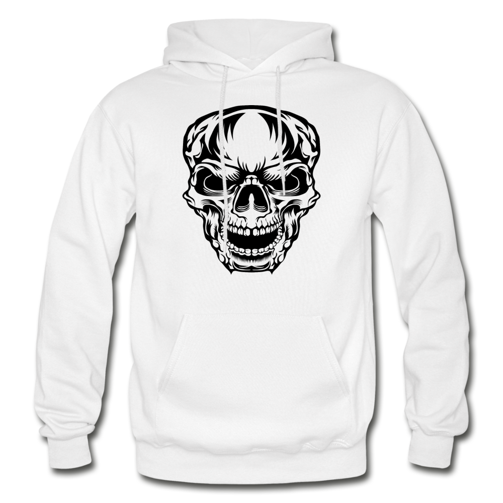 Skull Hoodie - white