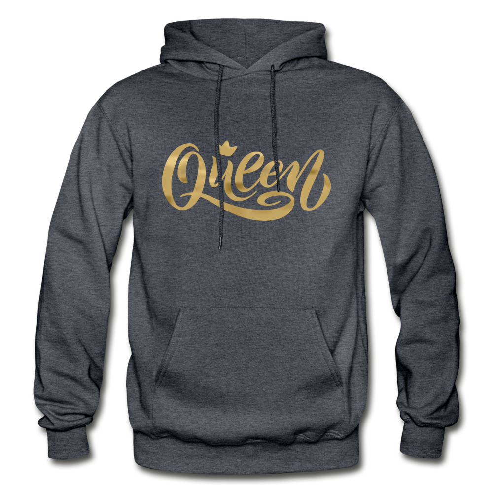Queen Hoodie - charcoal gray