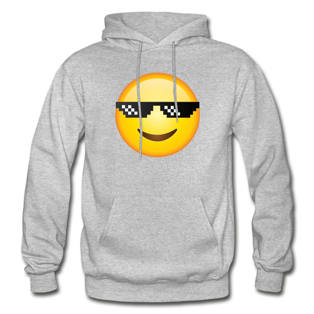 Cool Emoji Hoodie - heather gray