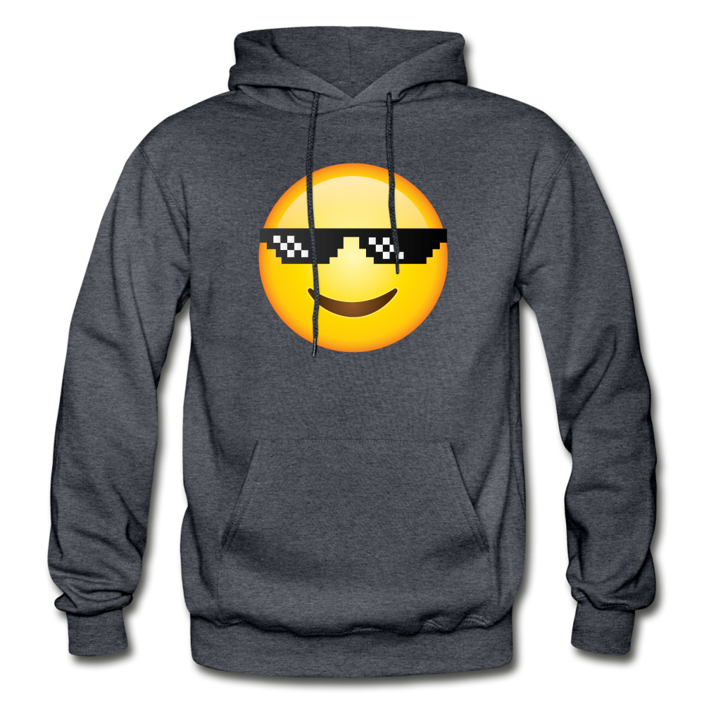 Cool Emoji Hoodie - charcoal gray