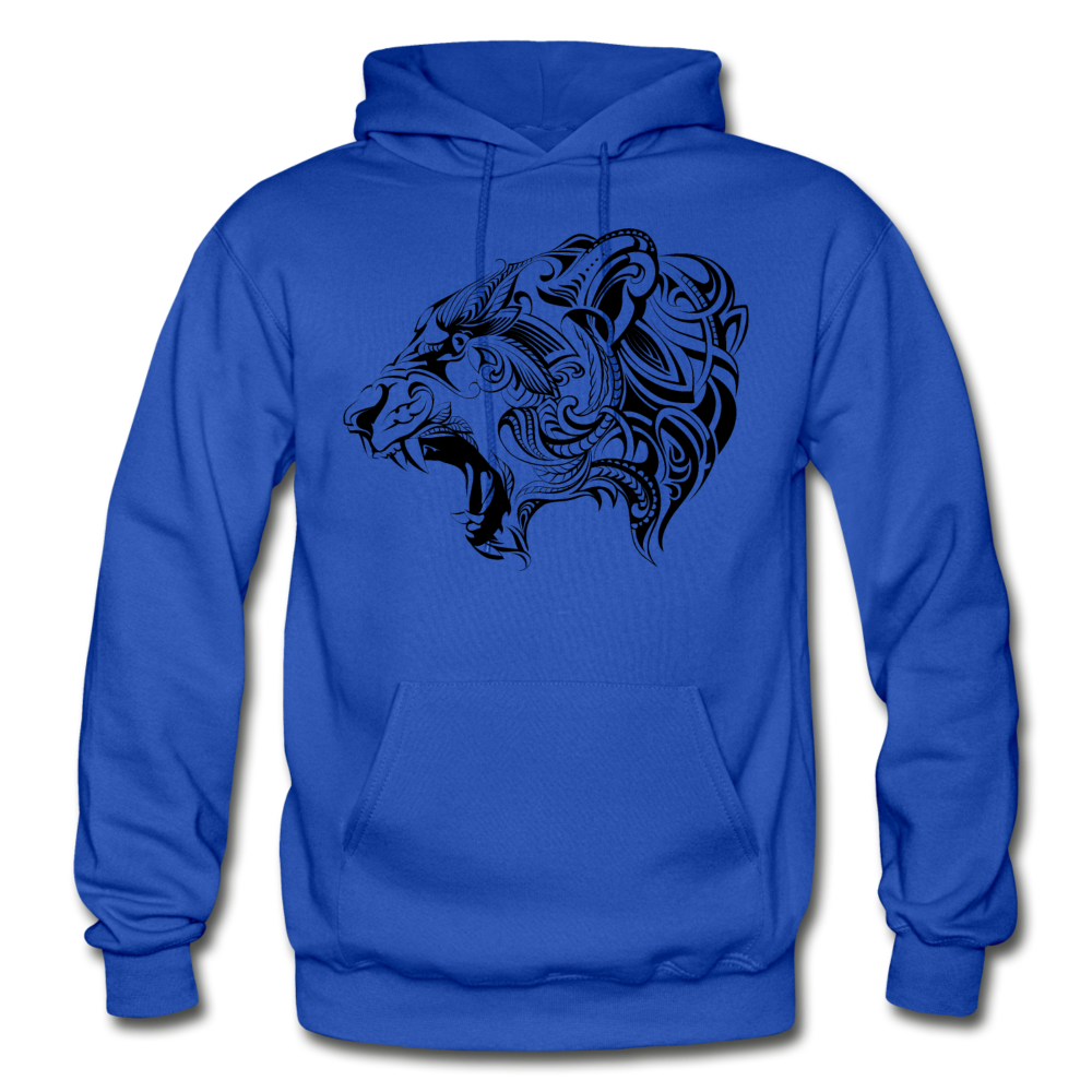 Tribal Maori Jungle Cat Hoodie - royal blue