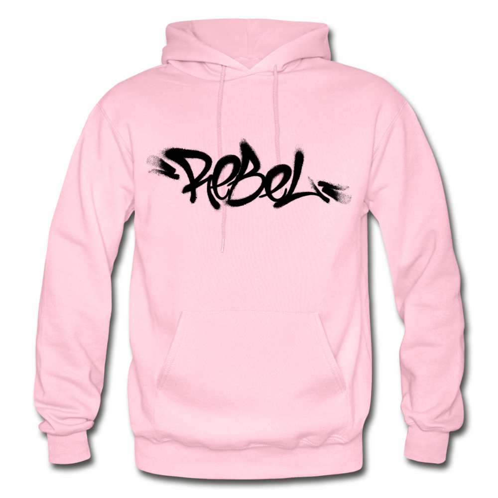 Rebel Graffiti Hoodie - light pink