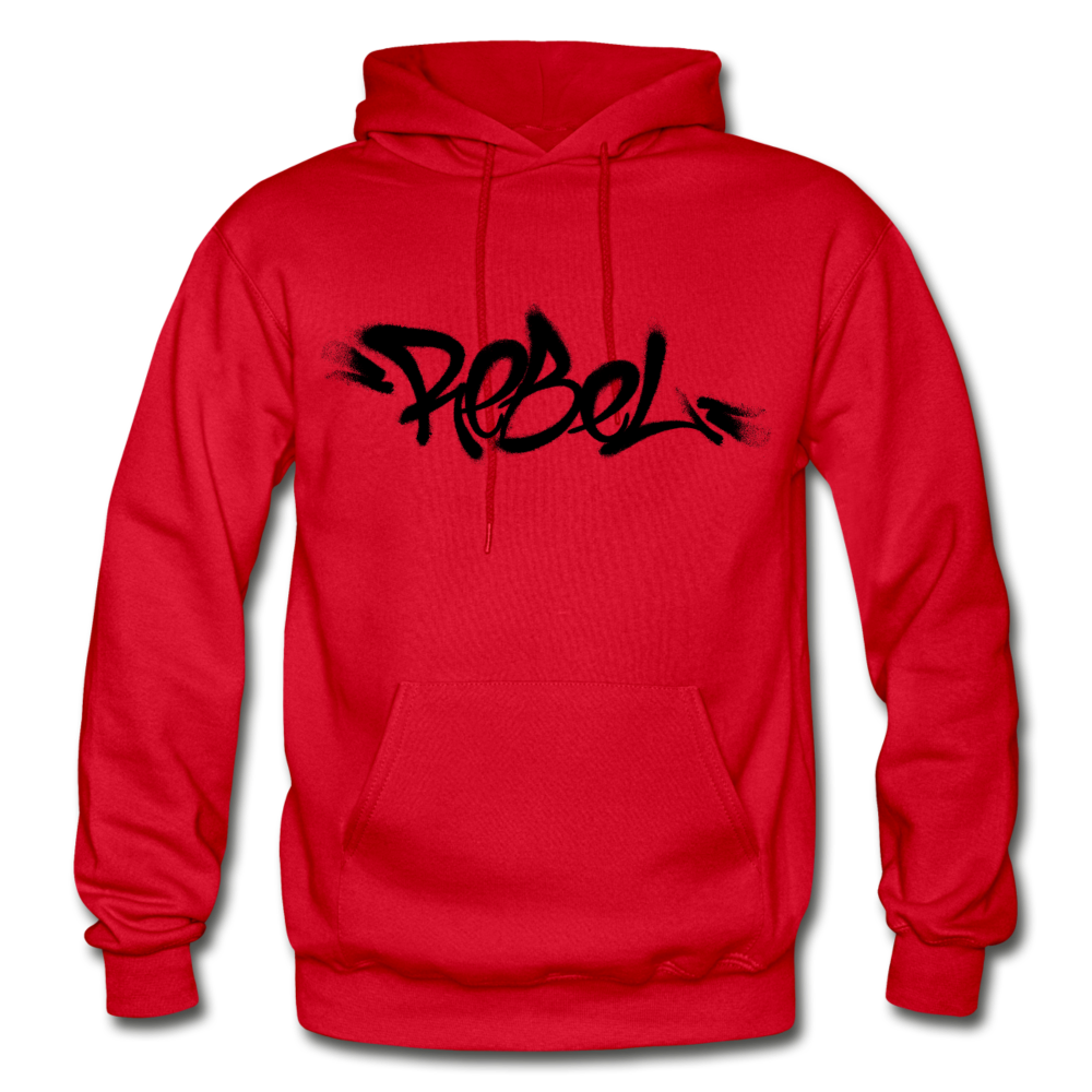 Rebel Graffiti Hoodie - red