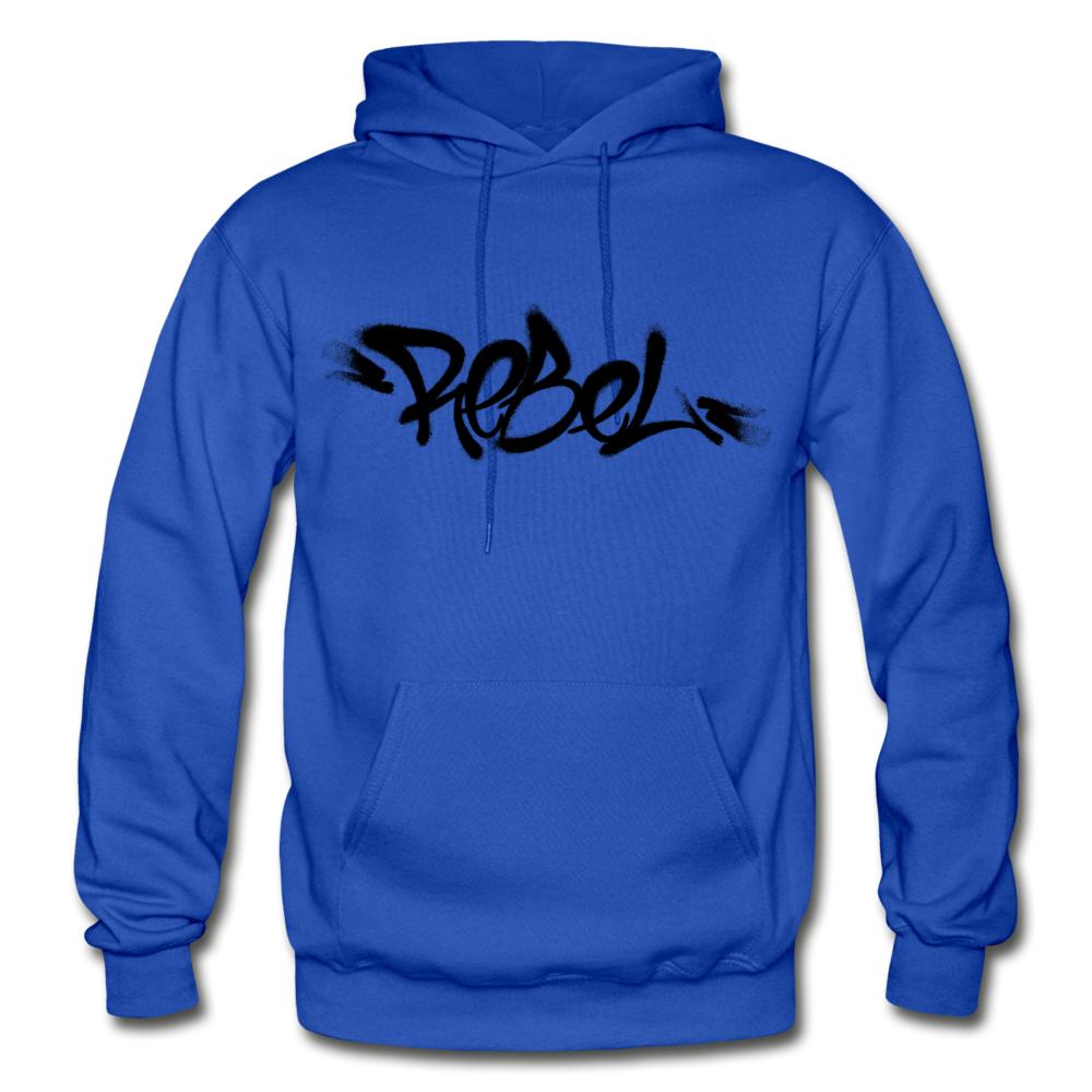 Rebel Graffiti Hoodie - royal blue
