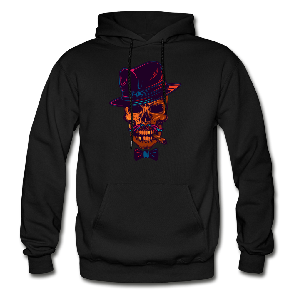 Fedora Skull Hoodie - black