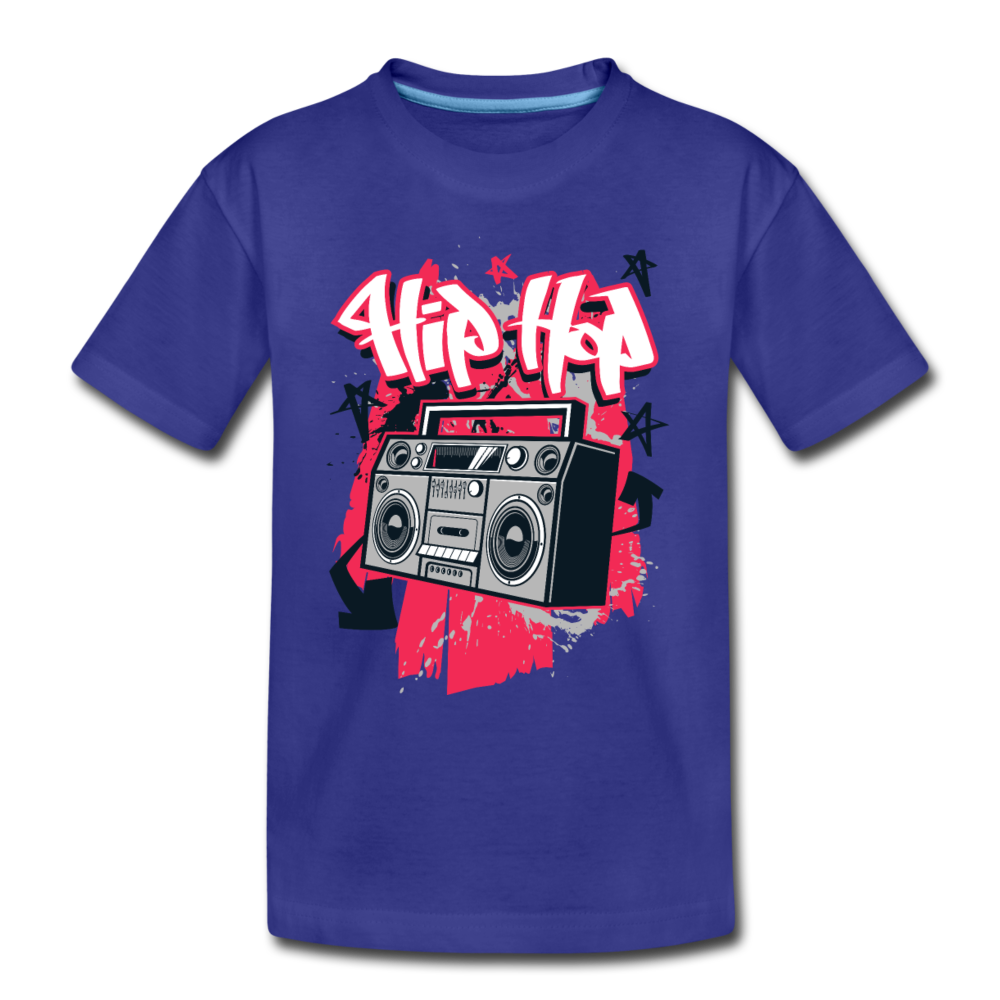 Hip Hop Boombox Kids T-Shirt - royal blue