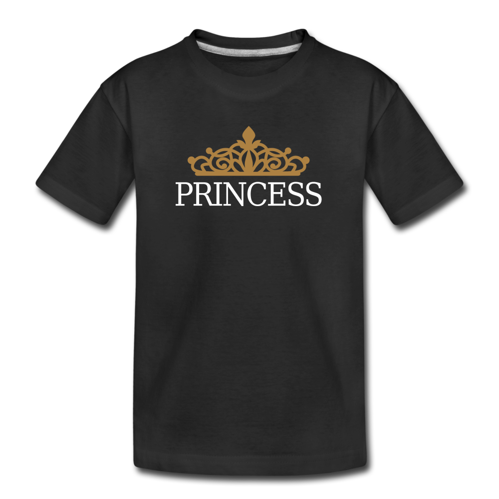 Princess Crown Kids T-Shirt - black