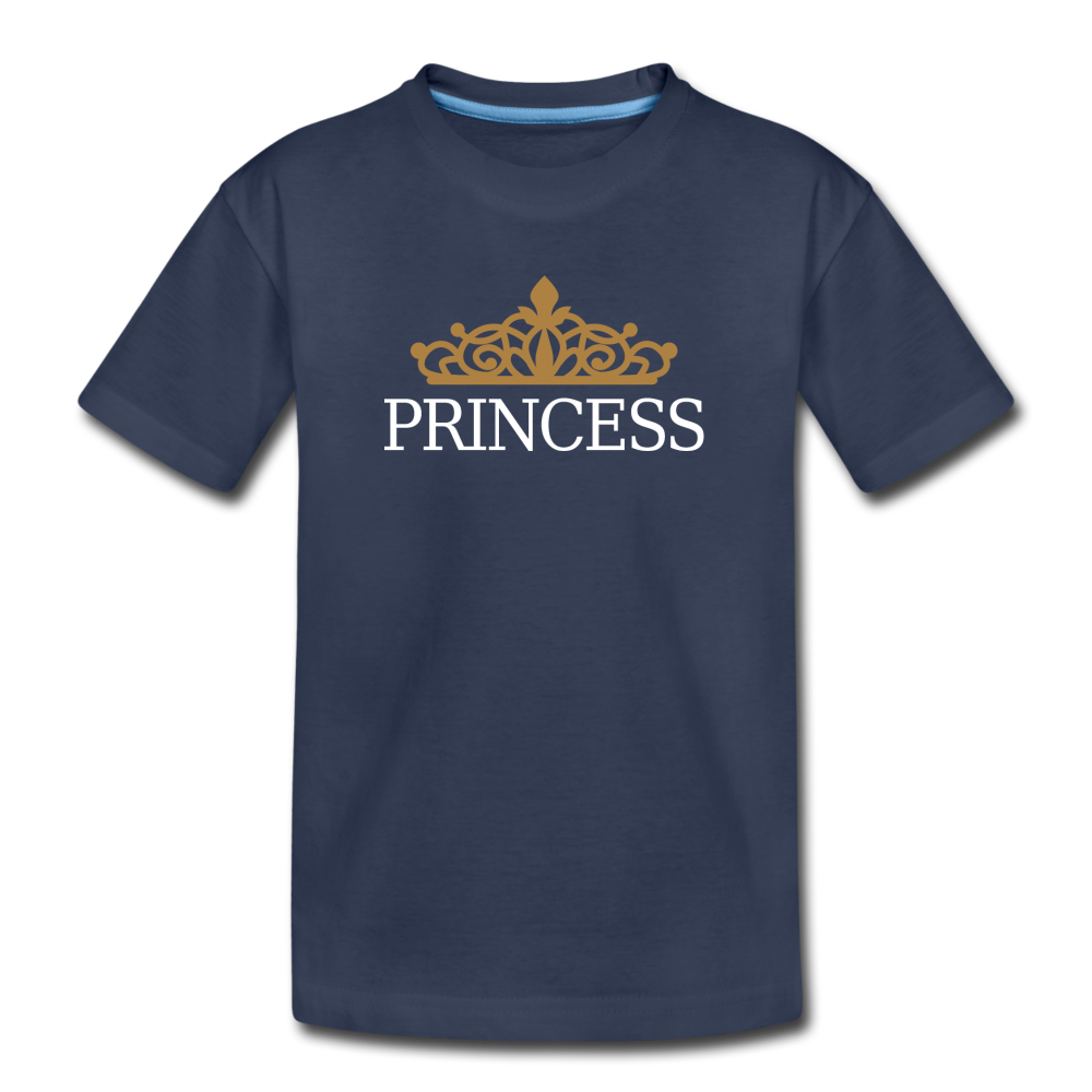 Princess Crown Kids T-Shirt - navy