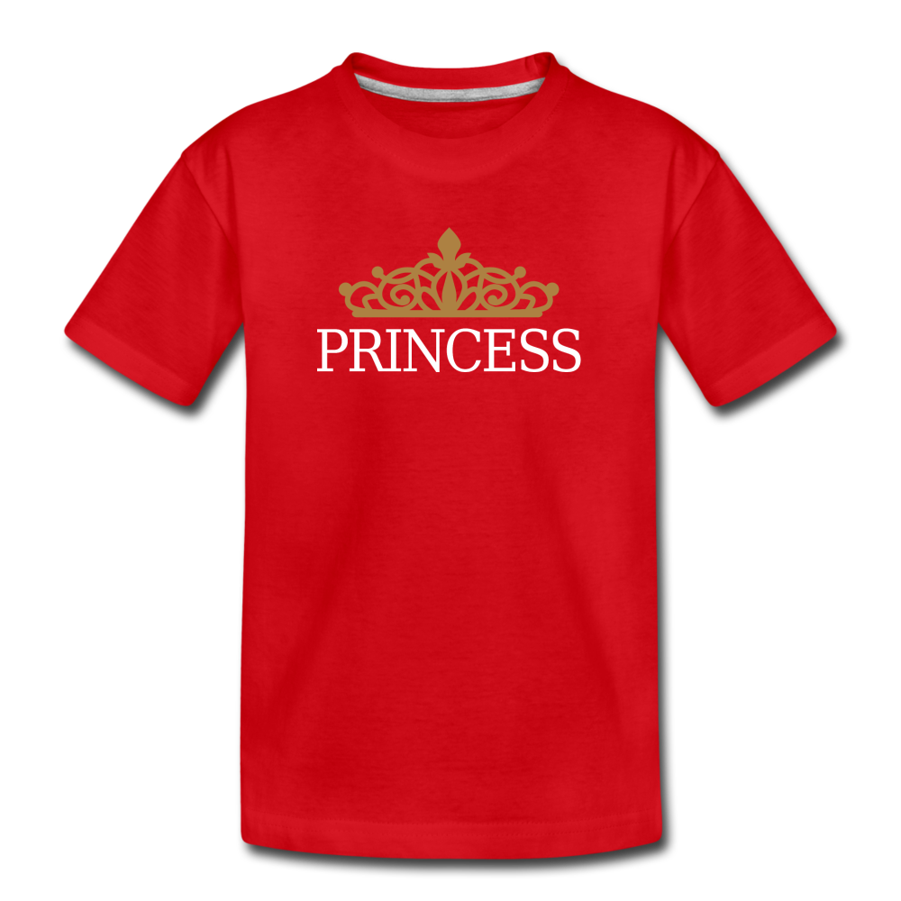 Princess Crown Kids T-Shirt - red