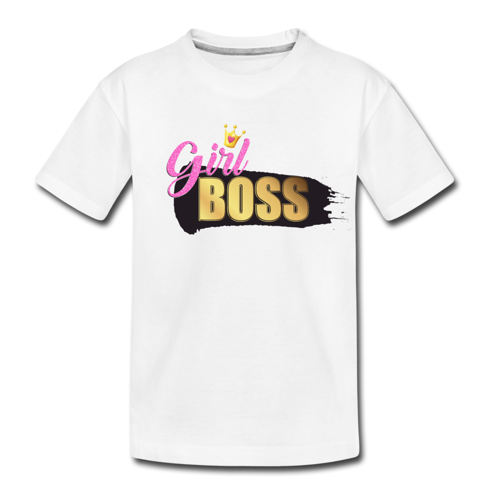 Girl Boss Kids T-Shirt - white