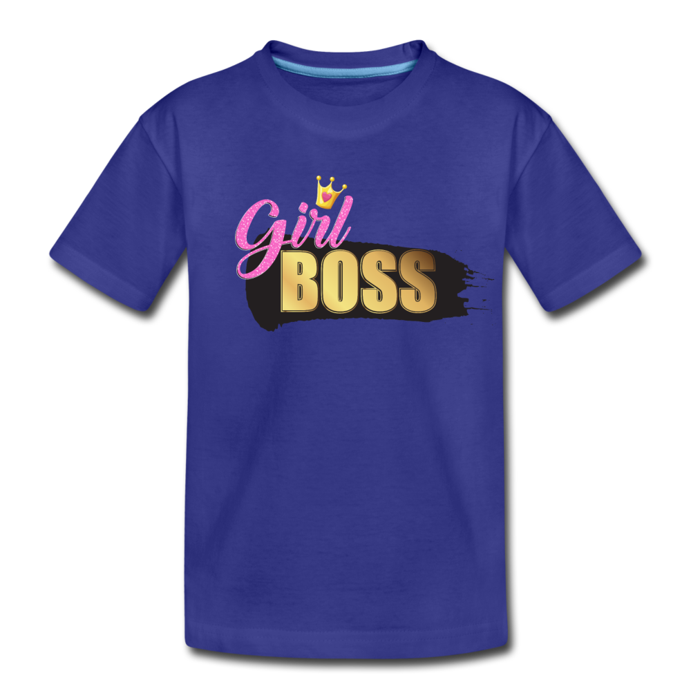 Girl Boss Kids T-Shirt - royal blue