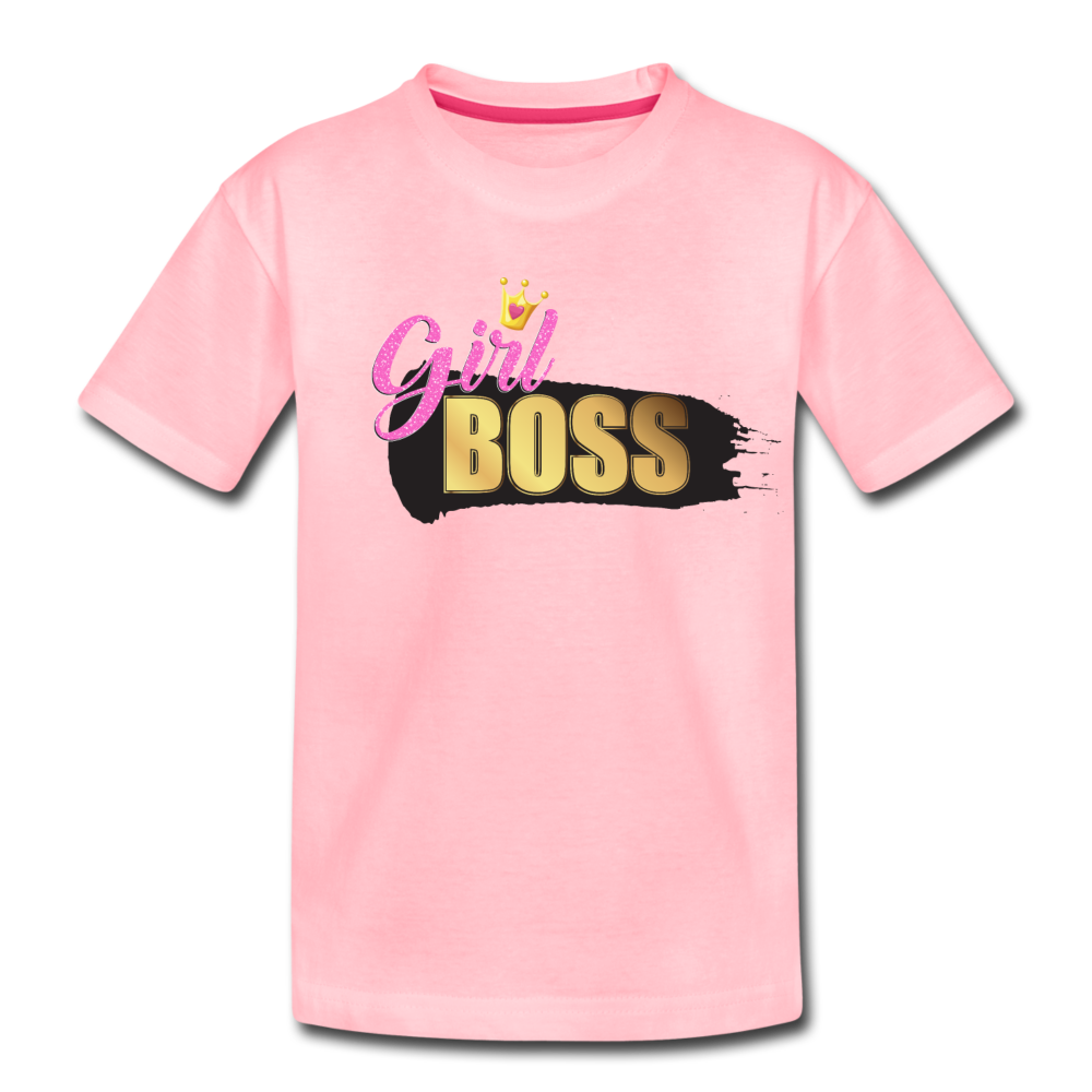 Girl Boss Kids T-Shirt - pink
