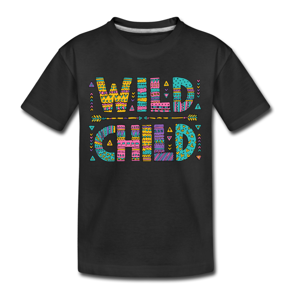 Wild Child Kids T-Shirt - black