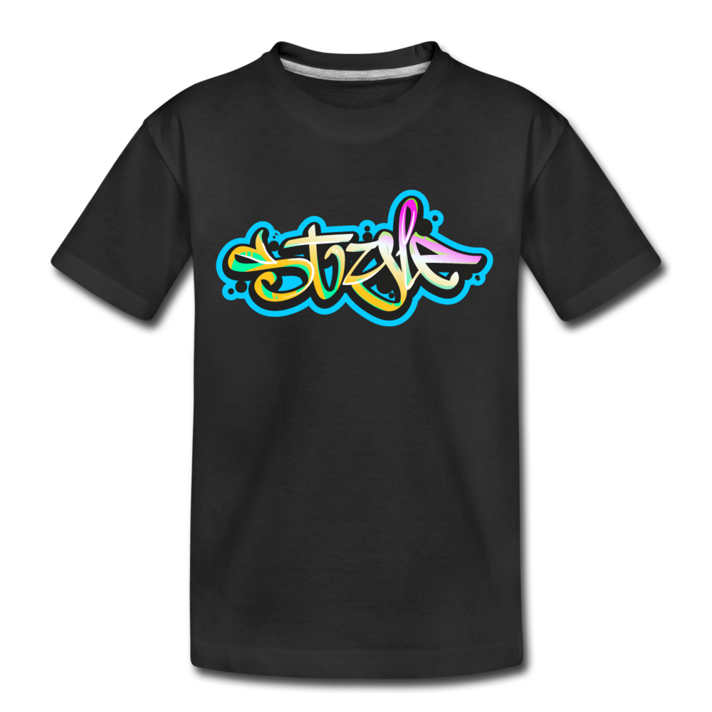 Style Graffiti Kids T-Shirt - black