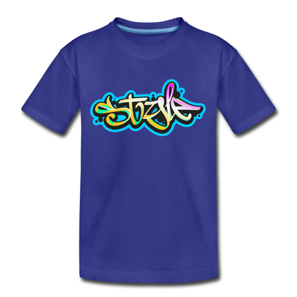 Style Graffiti Kids T-Shirt - royal blue