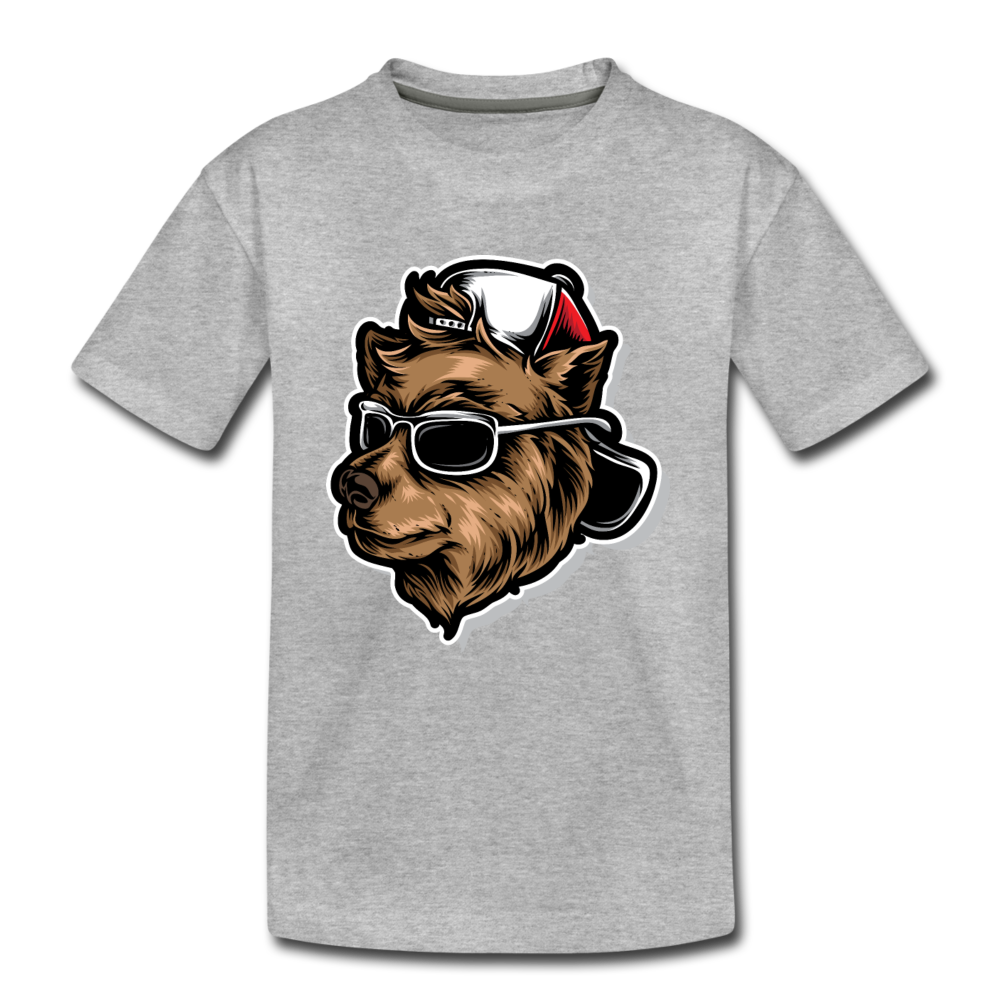 Cool Dog Kids T-Shirt - heather gray