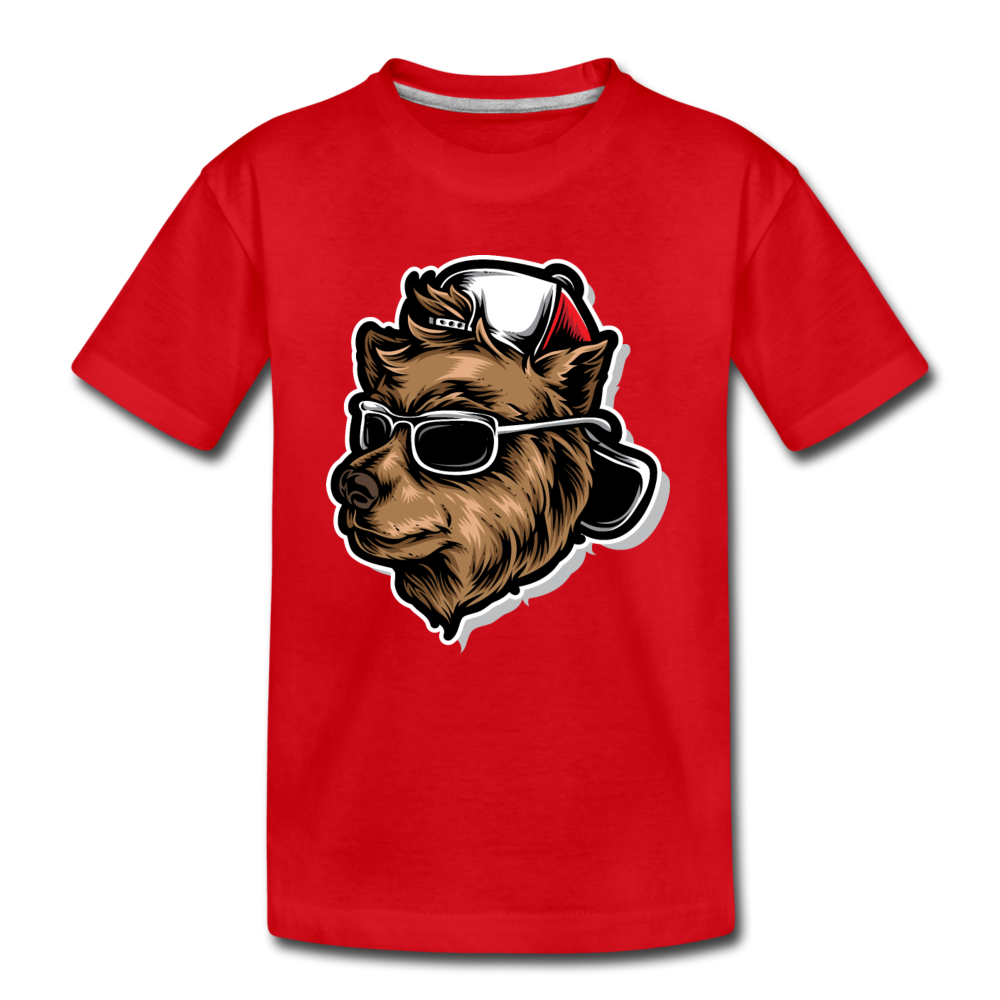 Cool Dog Kids T-Shirt - red