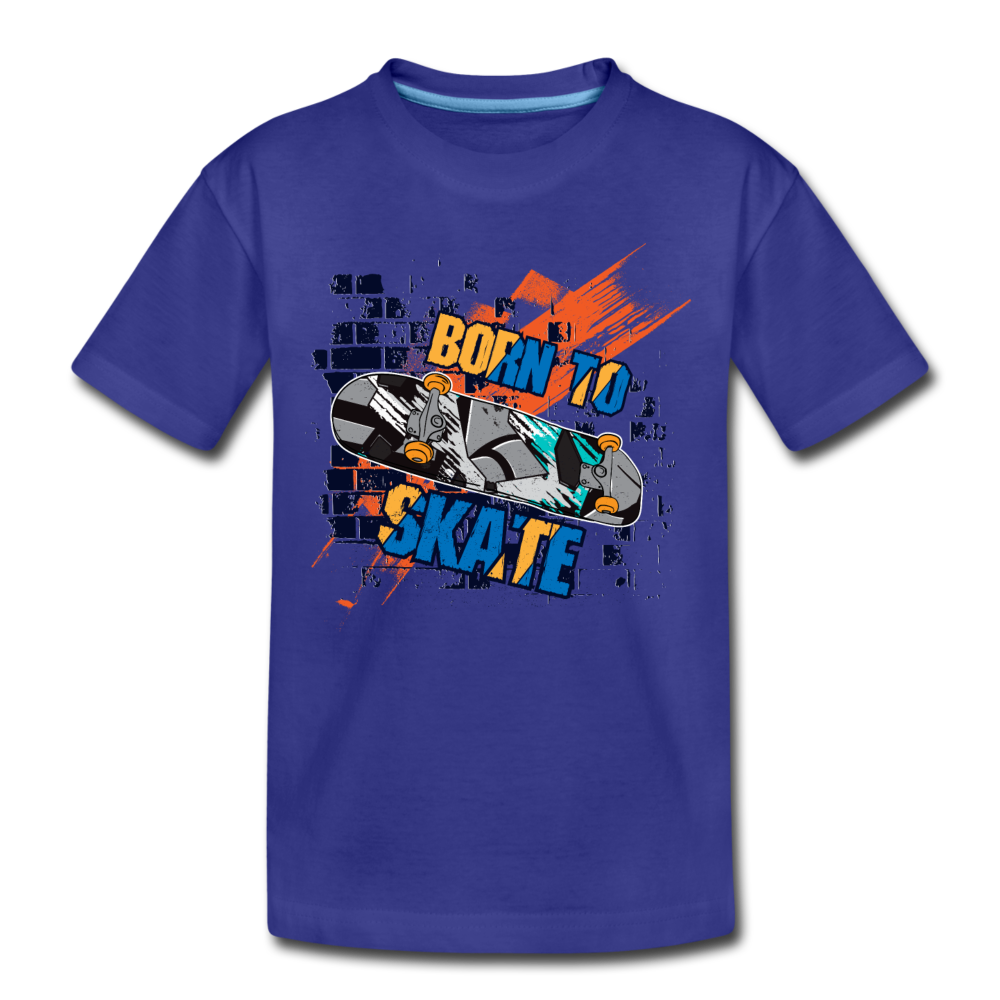 Born to Skate Kids T-Shirt - royal blue