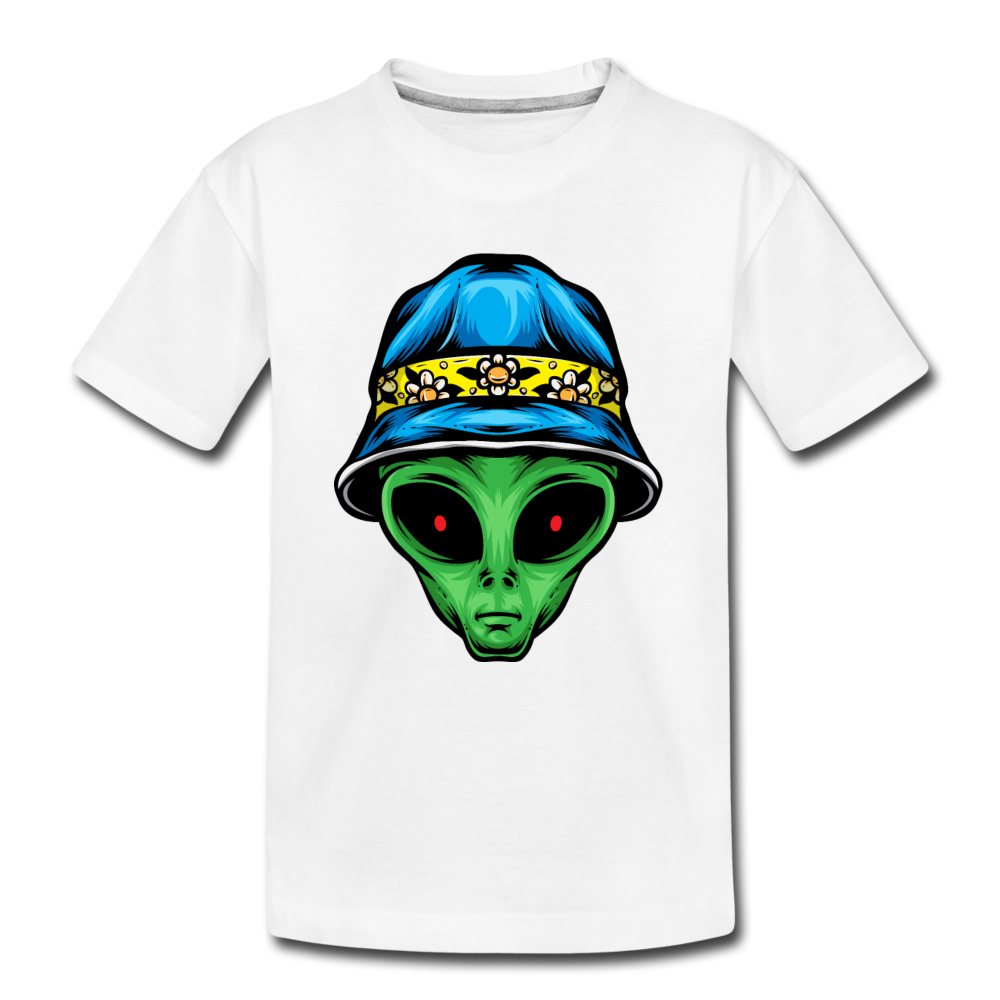 Alien Hat Kids T-Shirt - white