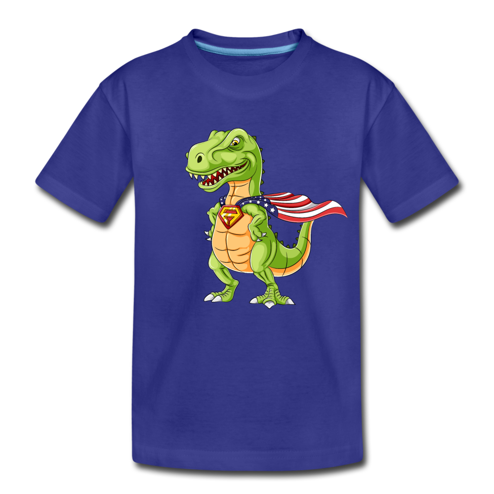 Super Dinosaur Kids T-Shirt - royal blue