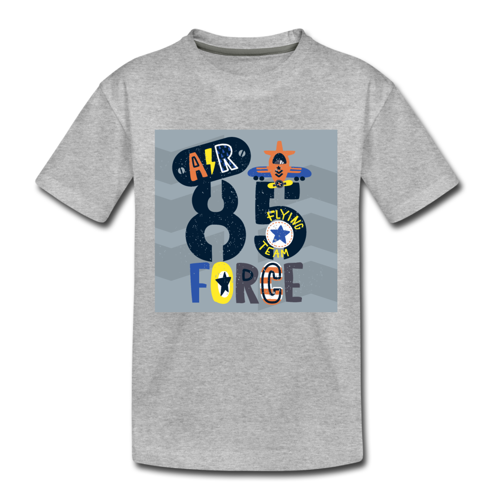 Air Force Kids T-Shirt - heather gray