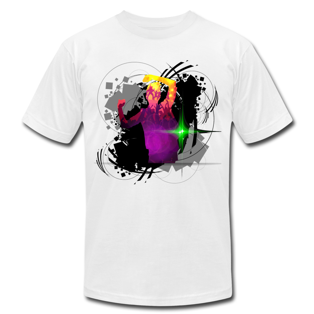 Colorful Abstract Dancer T-Shirt - white
