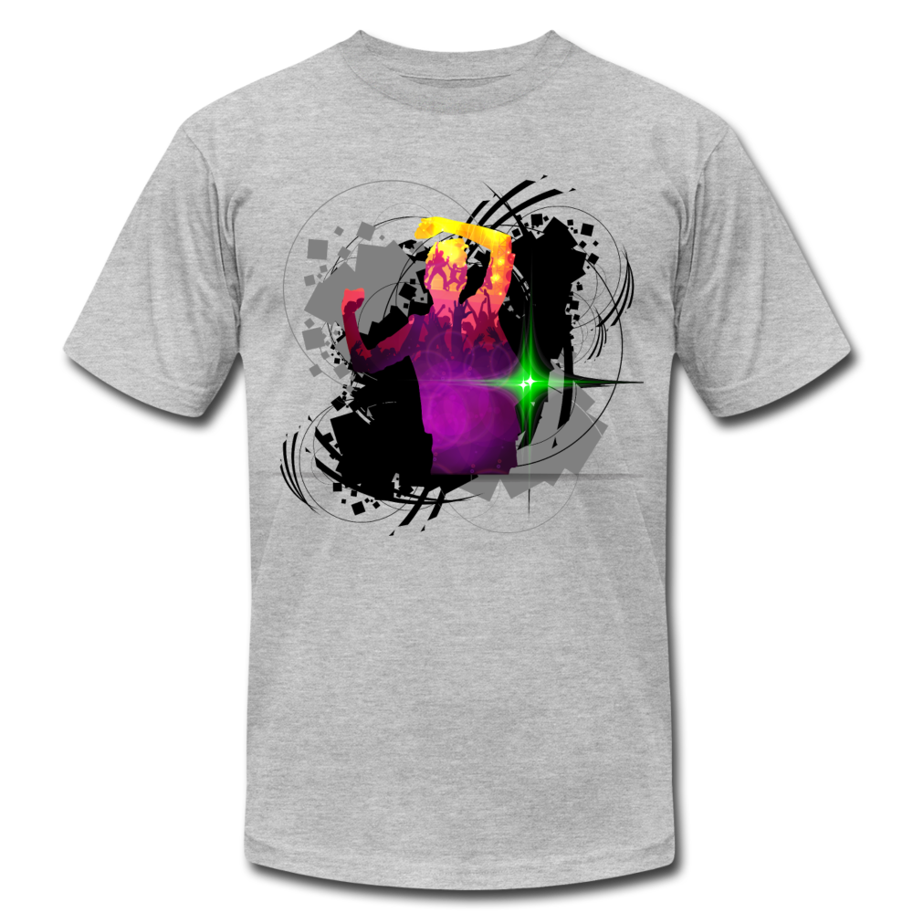 Colorful Abstract Dancer T-Shirt - heather gray