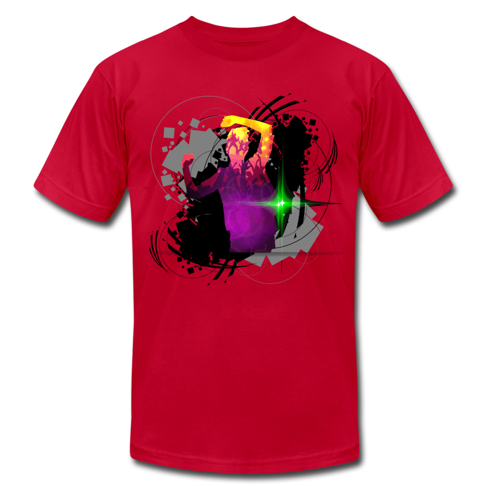 Colorful Abstract Dancer T-Shirt - red
