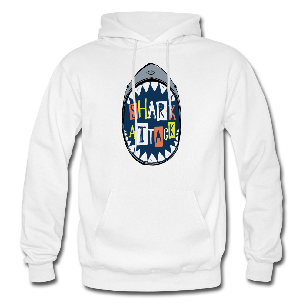 Shark Attack Hoodie - white