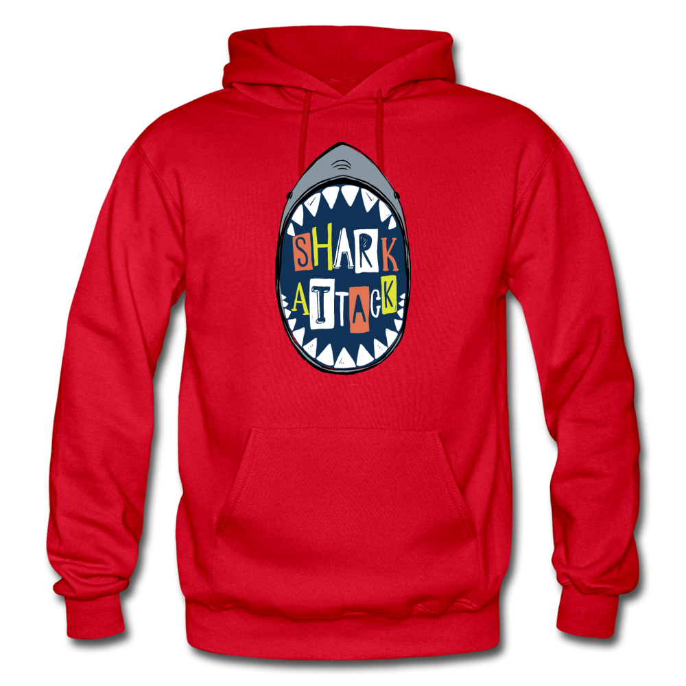 Shark Attack Hoodie - red