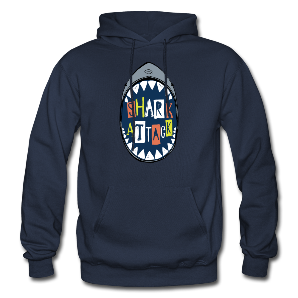 Shark Attack Hoodie - navy