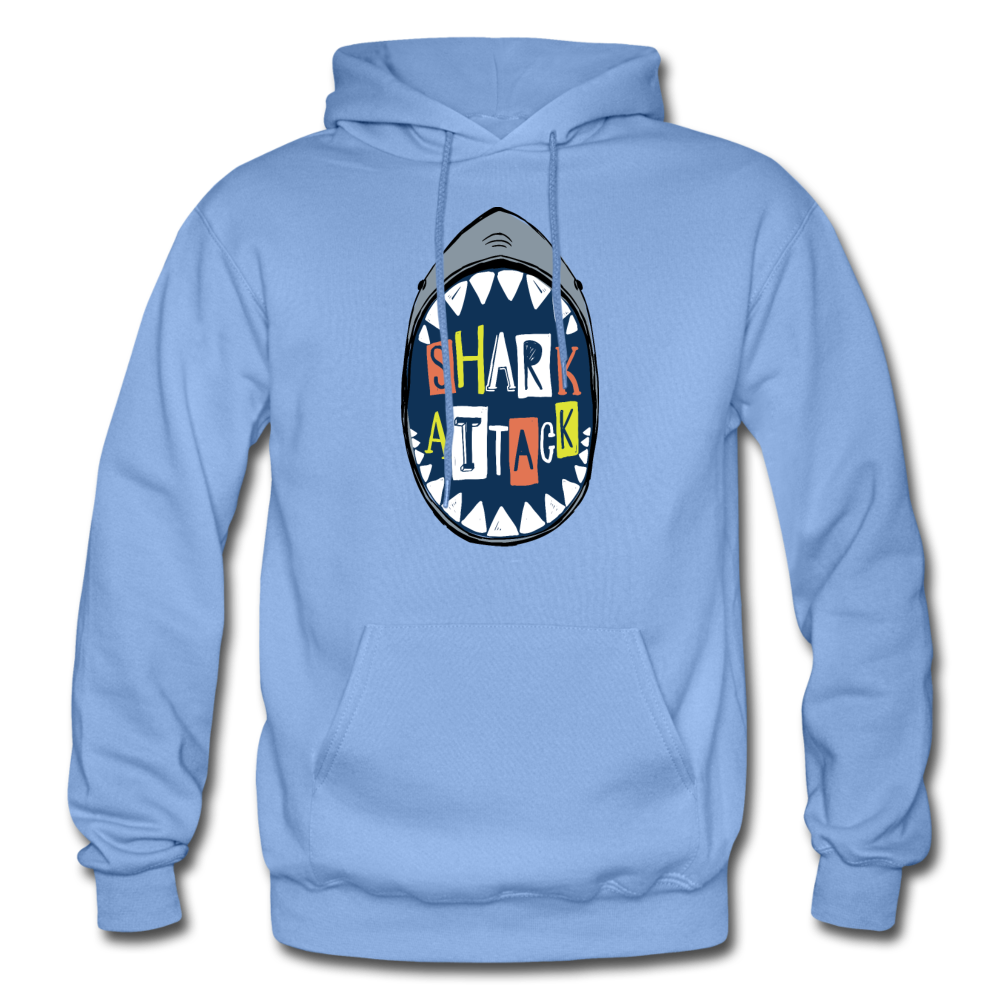 Shark Attack Hoodie - carolina blue