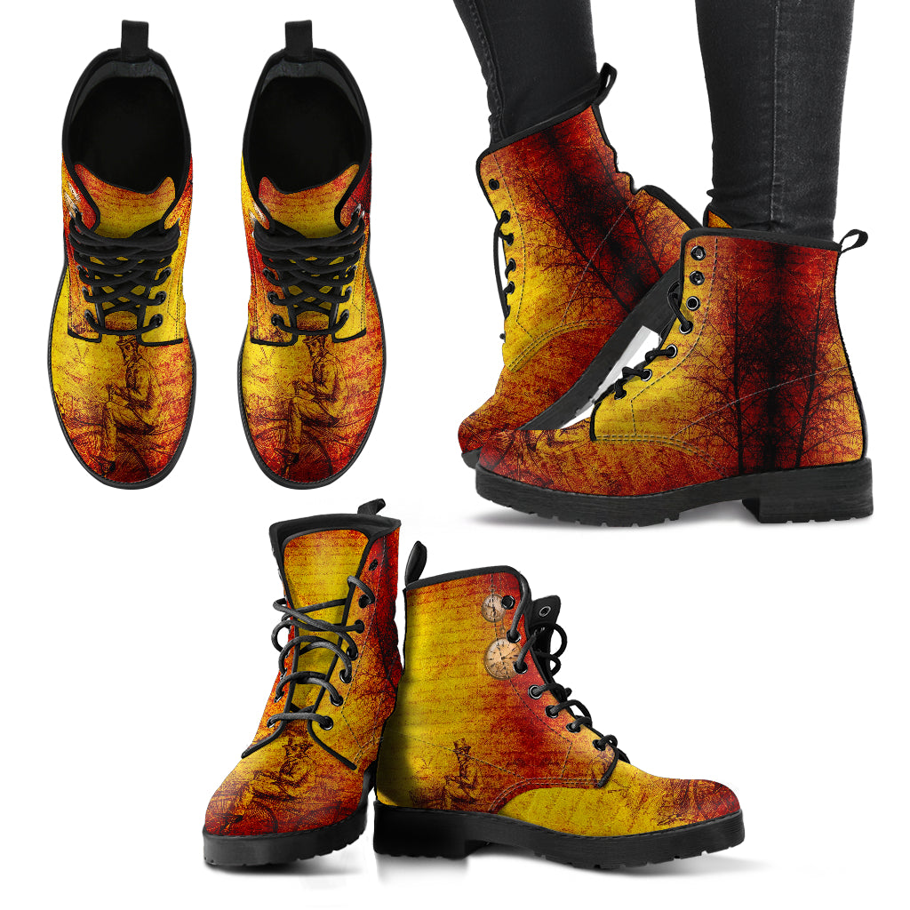 Steampunk Women's Leather Boots