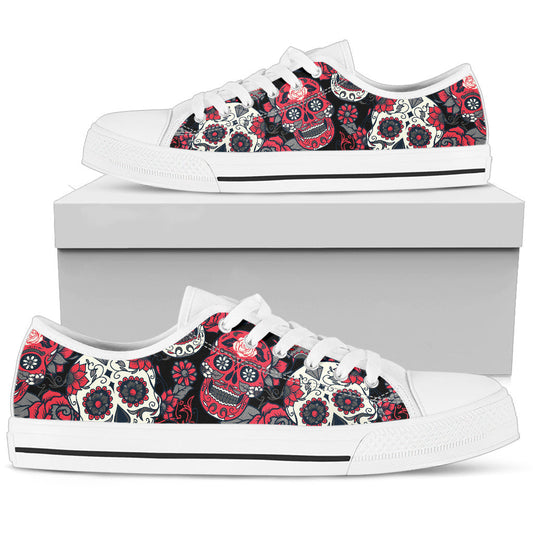 Pink Sugar Skull - Low Tops