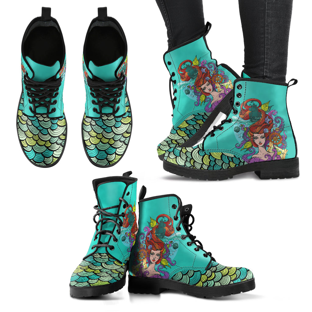 ECO-Leather Mermaid Boots - Women's Leather Boots