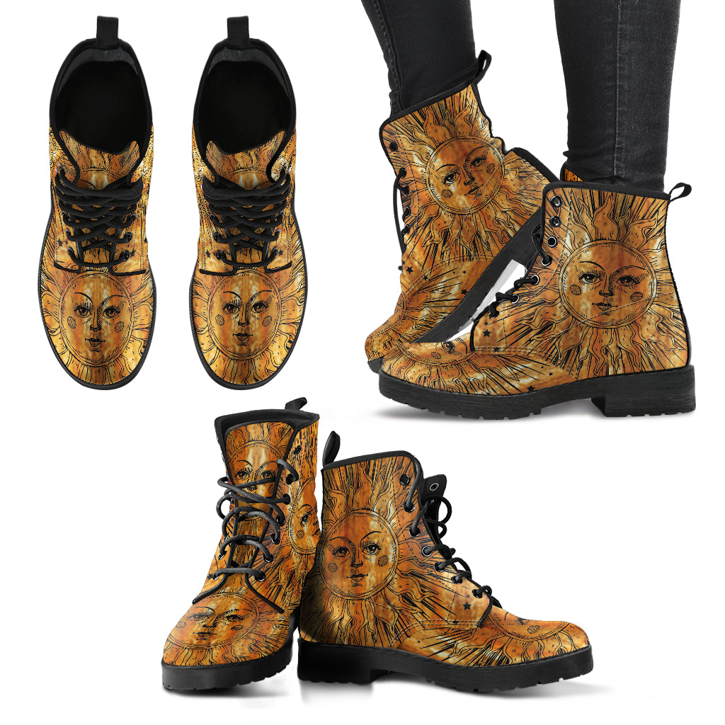 Gold Sun Handcrafted Boots